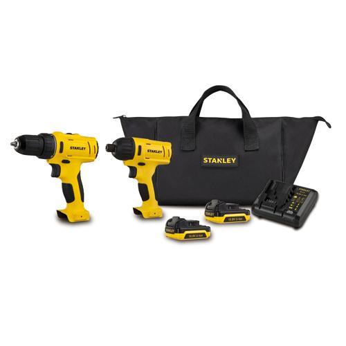 스탠리 충전 콤보 세트 (드릴,드라이버) 배터리2개